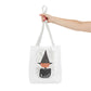 Halloween Watercolor Pumpkin Witch Tote Bag