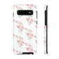 Watercolor Pink Floral Branch Tough Cases