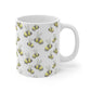 Watercolor Bees Mug 11oz