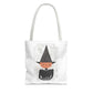 Halloween Watercolor Pumpkin Witch Tote Bag