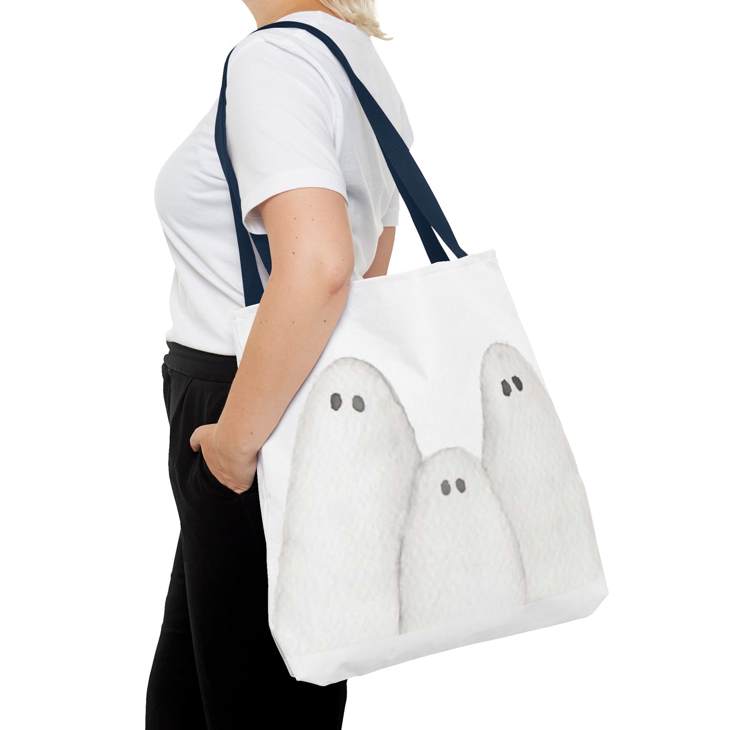 Halloween Watercolor Ghosts Tote Bag