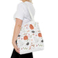 Watercolor Halloween Pattern Tote Bag