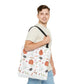 Watercolor Halloween Pattern Tote Bag