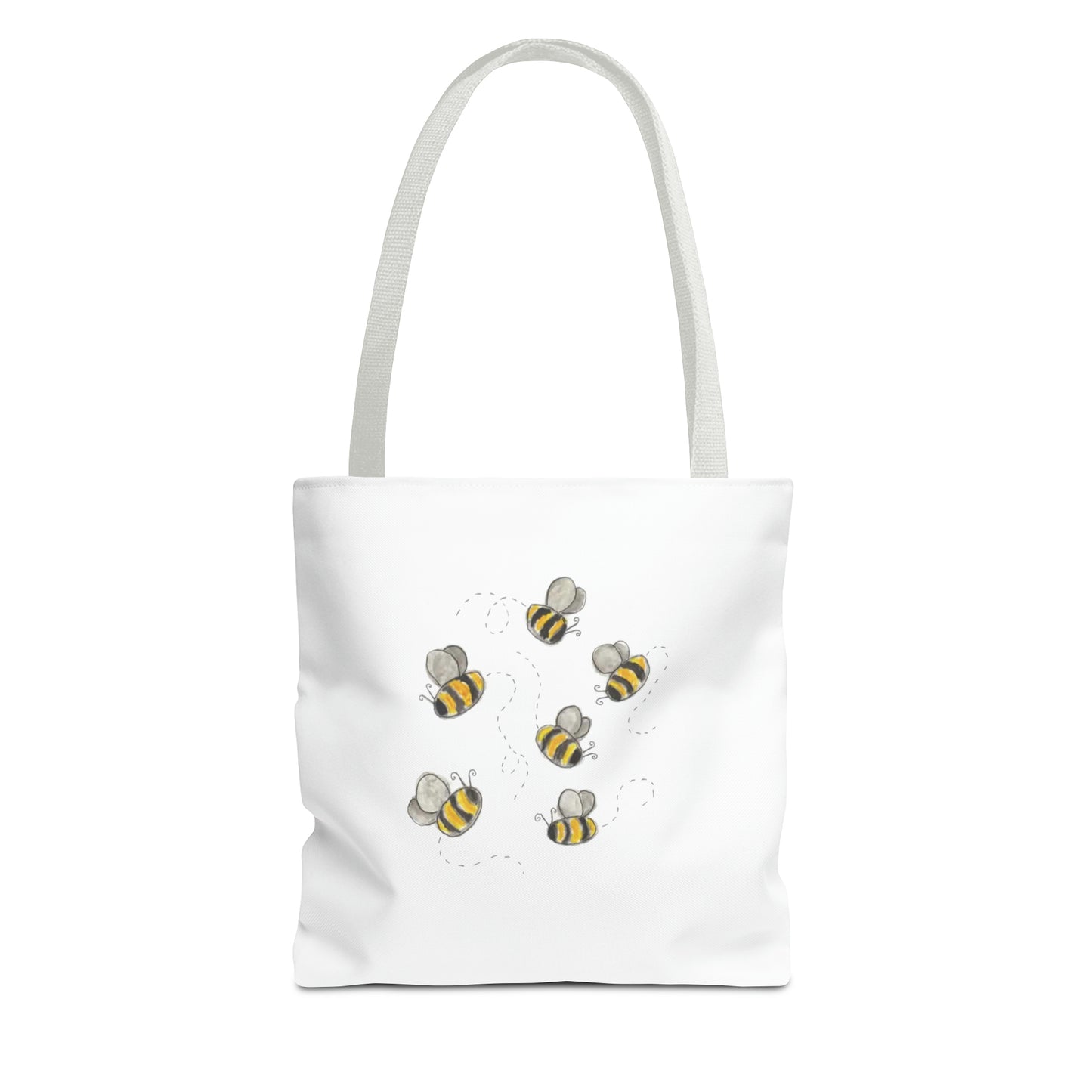 Watercolor Buzzing Bees Tote Bag