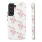 Watercolor Pink Floral Branch Tough Cases