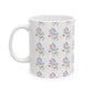 Watercolor Poppy and Lupine Ceramic Mug