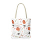 Watercolor Halloween Pattern Tote Bag