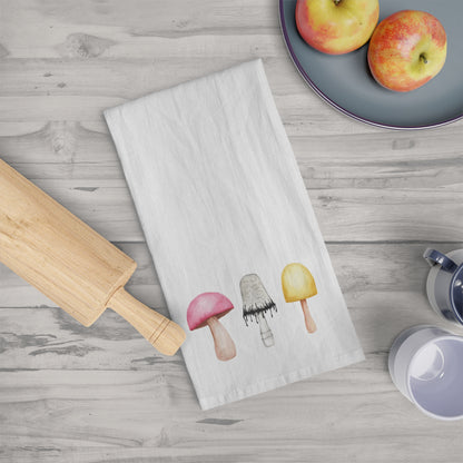 Watercolor Mushroom Tea Towel