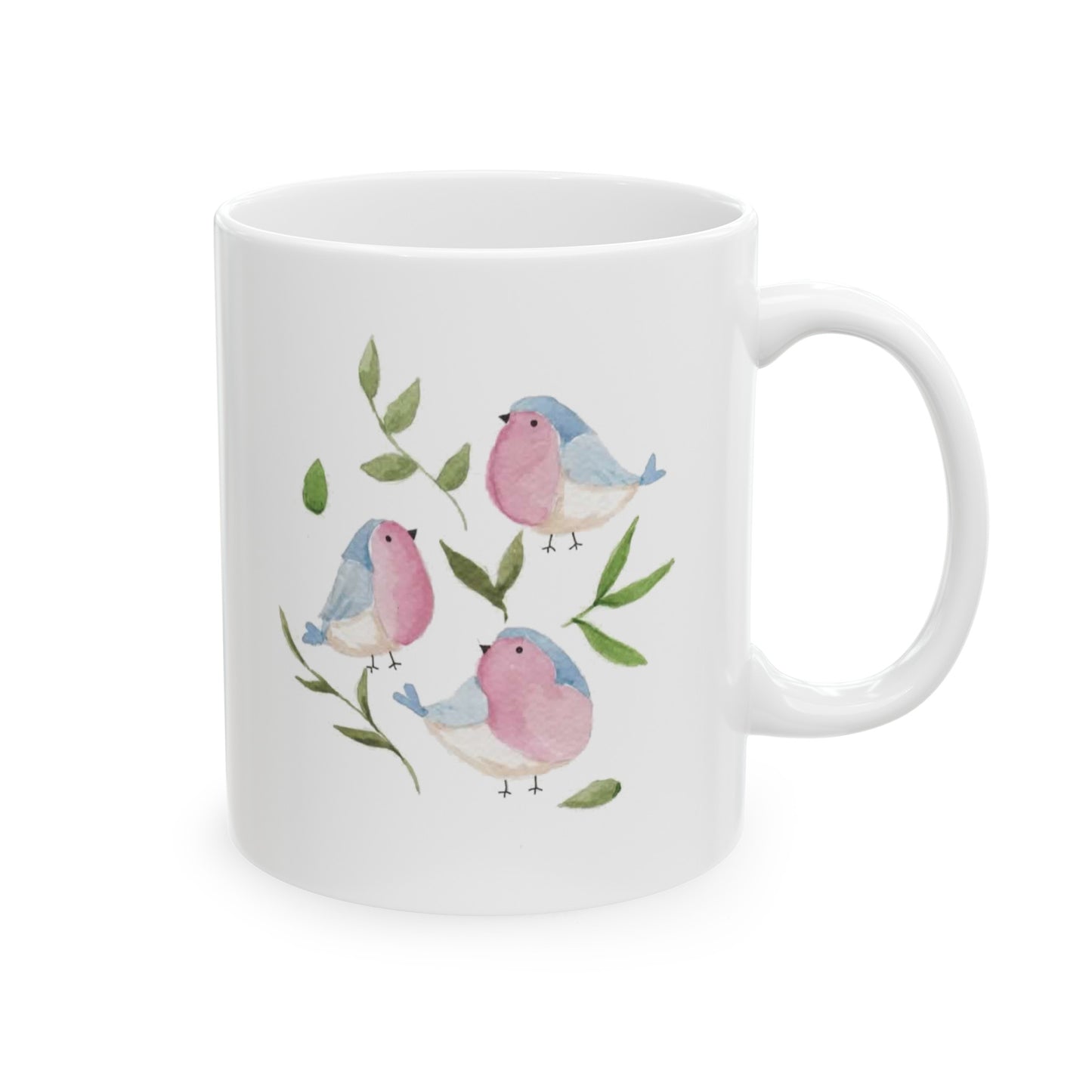 Watercolor Bluebird Ceramic Mug