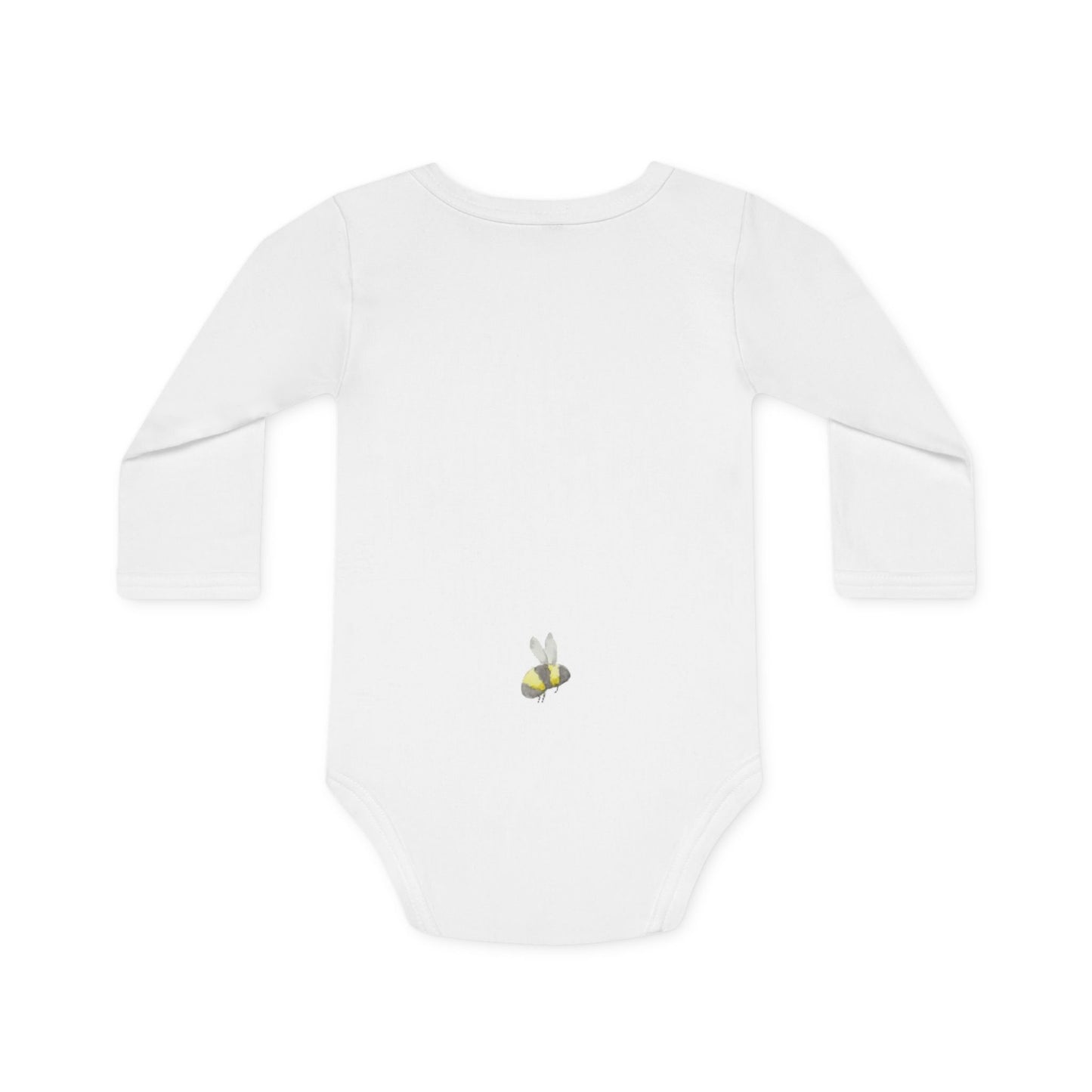 *Special Order* Daisies and Bees Baby Long-Sleeve Organic Bodysuit