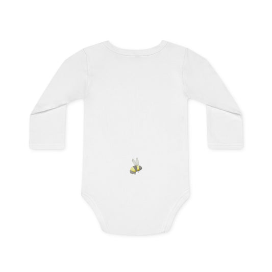 *Special Order* Daisies and Bees Baby Long-Sleeve Organic Bodysuit