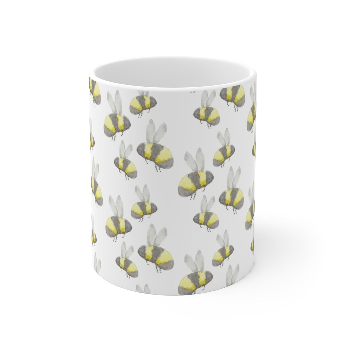 Watercolor Bees Mug 11oz