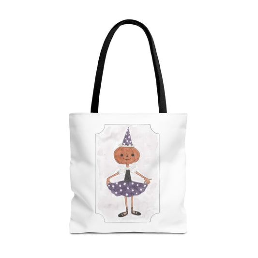 Halloween Watercolor Little Dancer Tote Bag