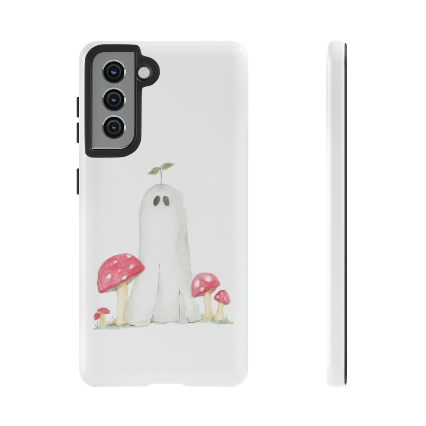 Watercolor Mushroom Ghost Tough Cases