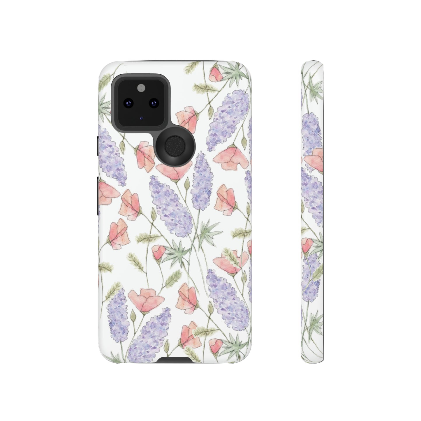 Watercolor Poppy and Lupine Tough Cases