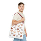 Watercolor Scattered Chickens Tote Bag