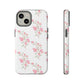 Watercolor Pink Floral Branch Tough Cases