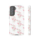 Watercolor Pink Floral Branch Tough Cases