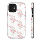 Watercolor Pink Floral Branch Tough Cases