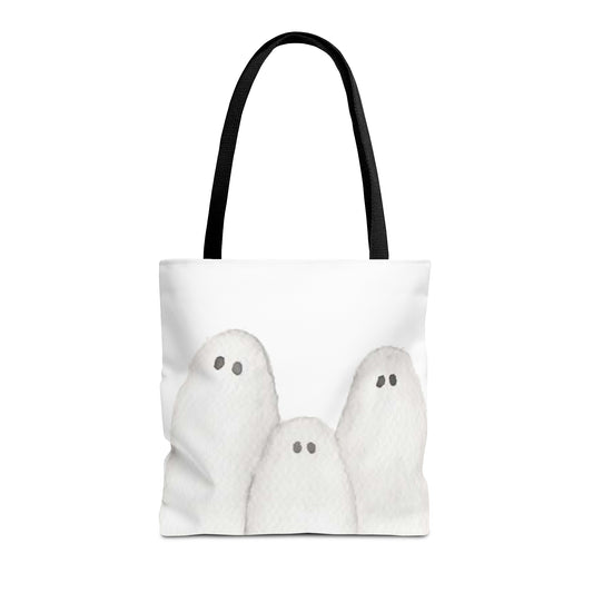 Halloween Watercolor Ghosts Tote Bag