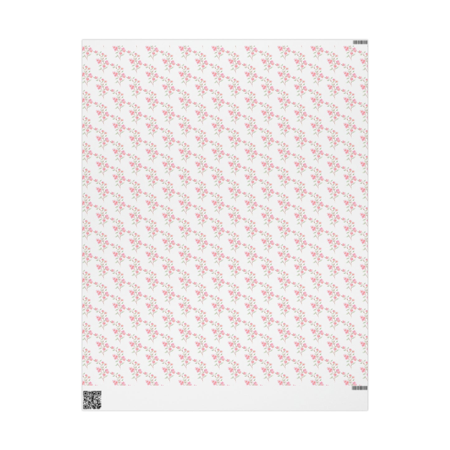 Watercolor Pink Floral Wrapping Paper