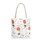 Watercolor Halloween Pattern Tote Bag