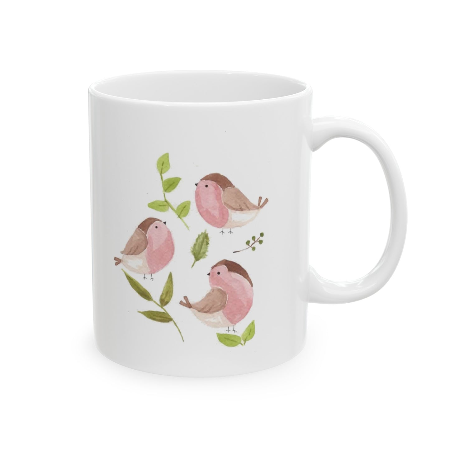 Watercolor Robin Ceramic Mug