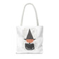 Halloween Watercolor Pumpkin Witch Tote Bag