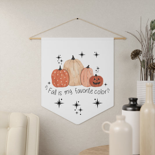 Watercolor Pumpkins "Fall is my Favorite Color" Pennant