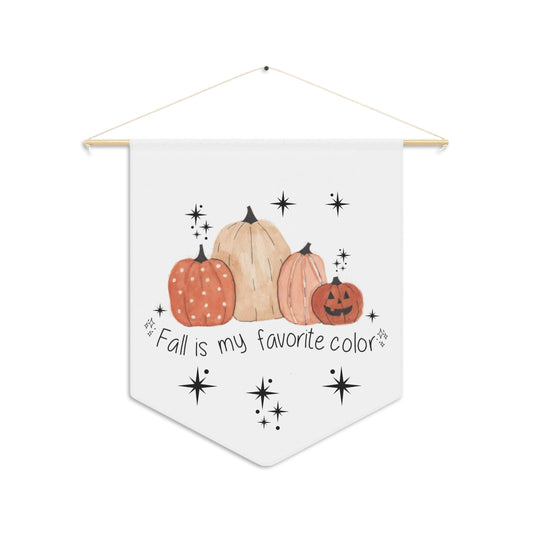 Watercolor Pumpkins "Fall is my Favorite Color" Pennant