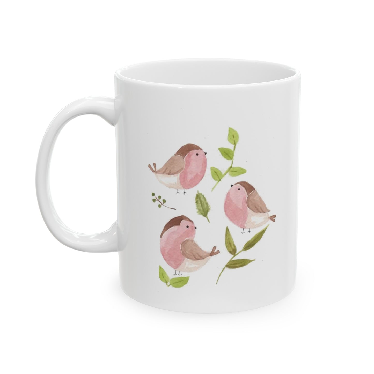 Watercolor Robin Ceramic Mug