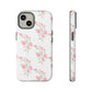 Watercolor Pink Floral Branch Tough Cases