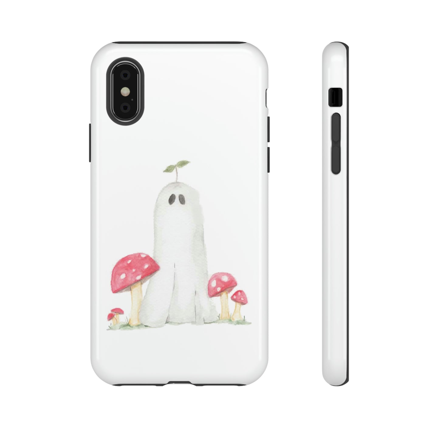 Watercolor Mushroom Ghost Tough Cases