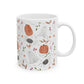 Watercolor Halloween Pattern Ceramic Mug, (11oz, 15oz)