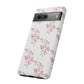 Watercolor Pink Floral Branch Tough Cases