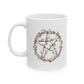 Watercolor Floral Pentacle Ceramic Mug