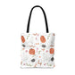 Watercolor Halloween Pattern Tote Bag