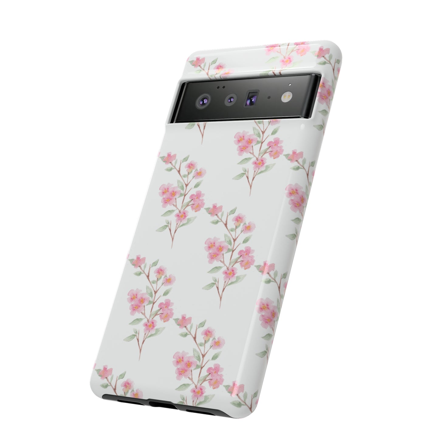 Watercolor Pink Floral Branch Tough Cases