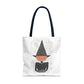 Halloween Watercolor Pumpkin Witch Tote Bag