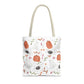 Watercolor Halloween Pattern Tote Bag