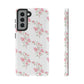 Watercolor Pink Floral Branch Tough Cases