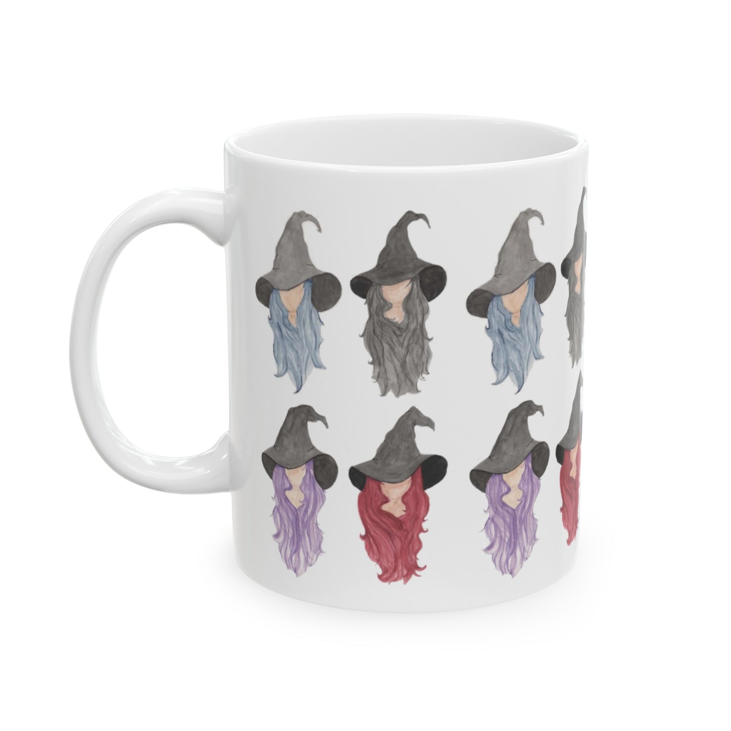 Watercolor Four Witchy Sisters Ceramic Mug