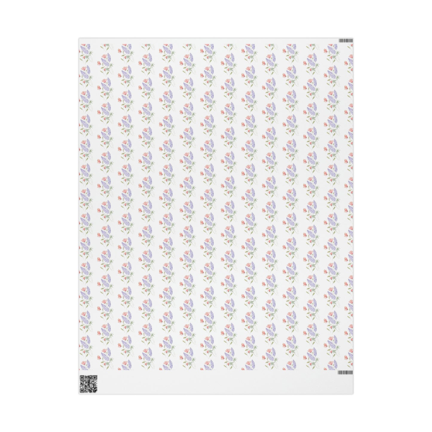 Watercolor Lupine and Poppy Wrapping Papers