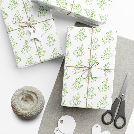 Watercolor Maidenhair Fern Wrapping Paper