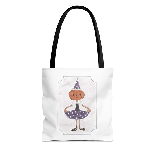 Halloween Watercolor Little Dancer Tote Bag