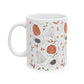 Watercolor Halloween Pattern Ceramic Mug, (11oz, 15oz)