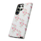 Watercolor Pink Floral Branch Tough Cases