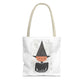 Halloween Watercolor Pumpkin Witch Tote Bag