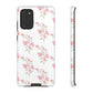 Watercolor Pink Floral Branch Tough Cases