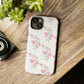 Watercolor Pink Floral Branch Tough Cases